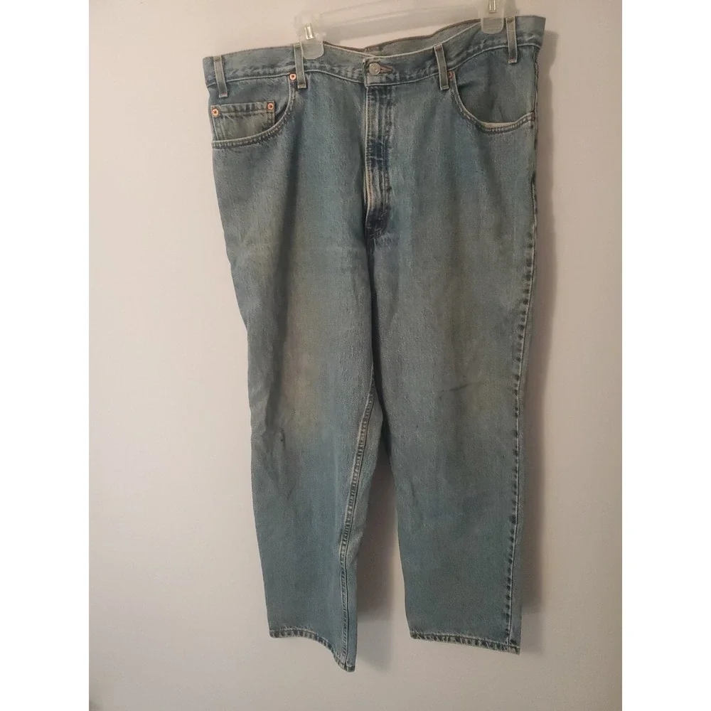Levi's 550 Relaxed Fit Men's Jeans Size 42x30 Blue Denim Medium Wash